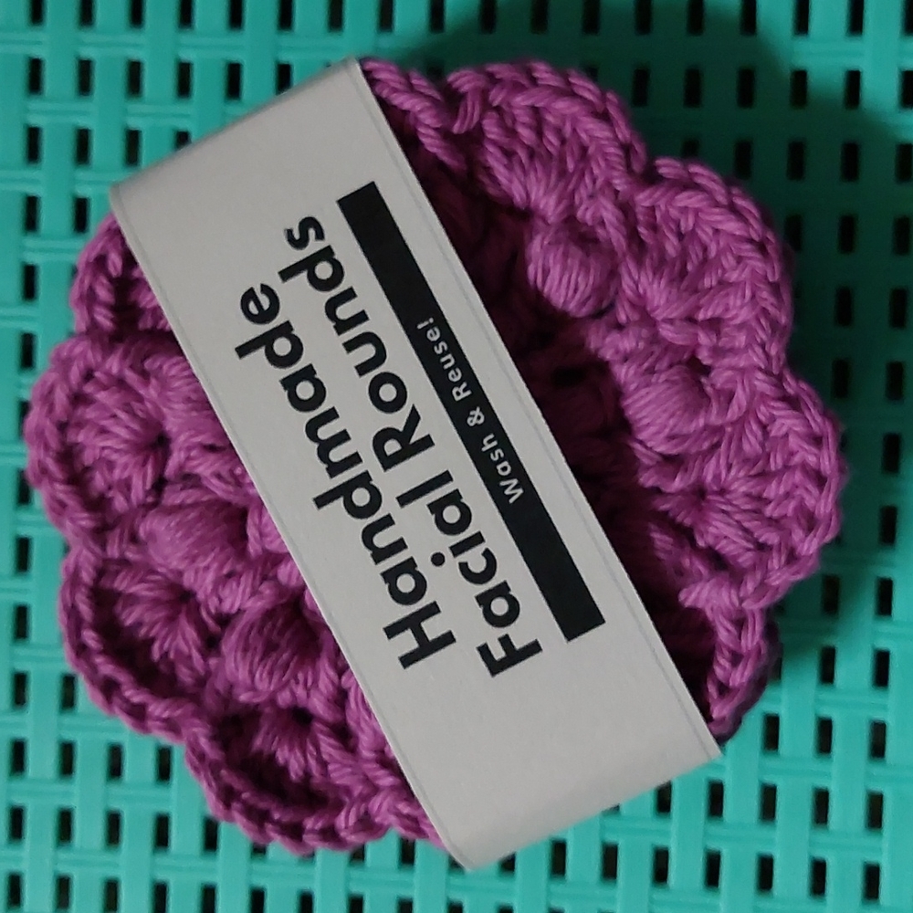 Crochet Super Scrub Facial Rounds▪︎Set of 3